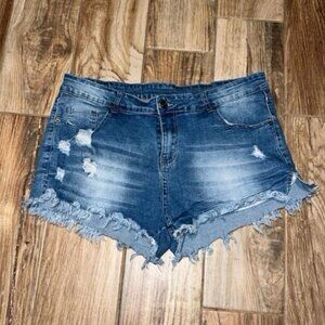 Women's Cut Off Denim Jean Shorts